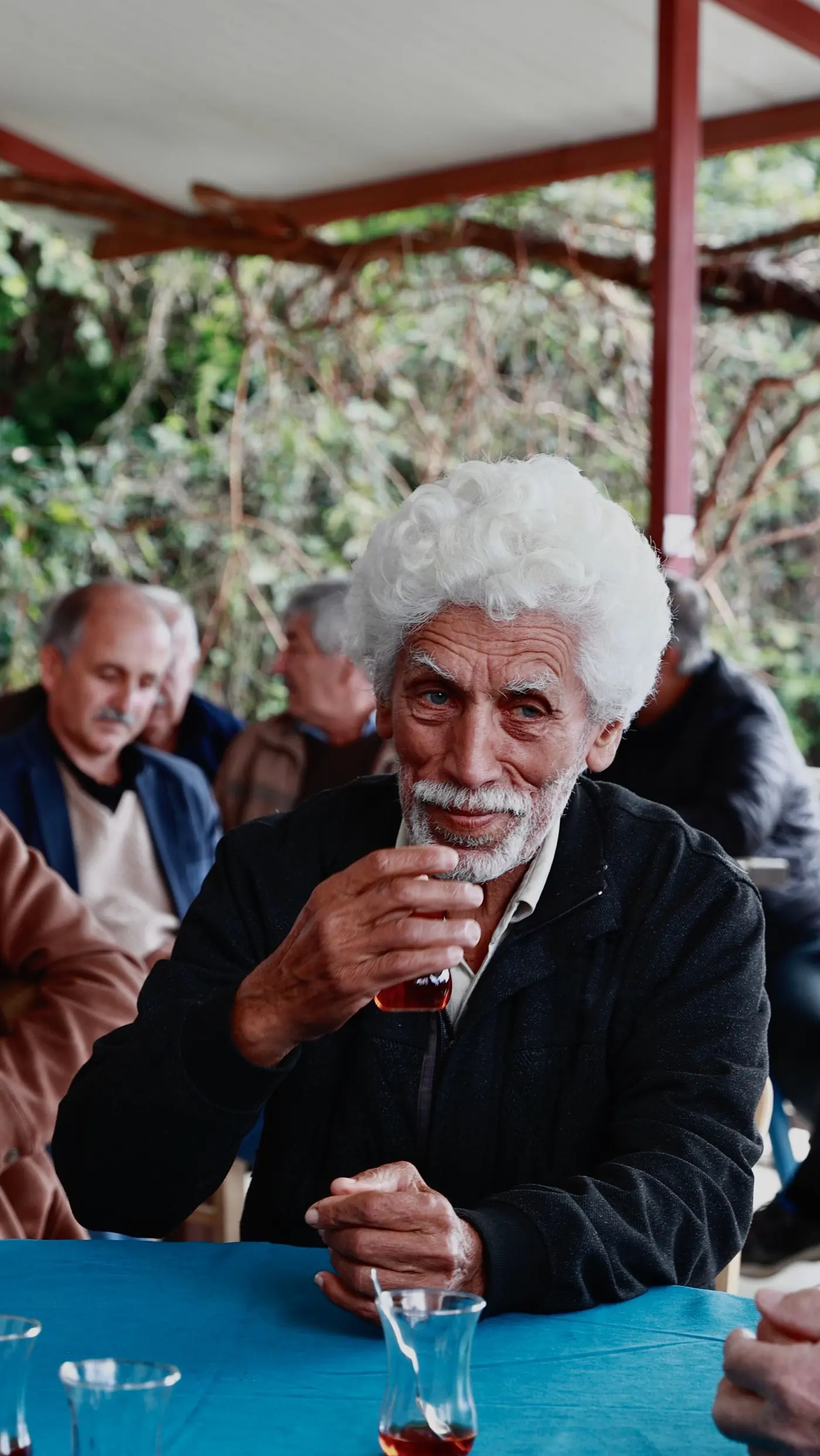 Friends sharing morning tea and conversation after a church service